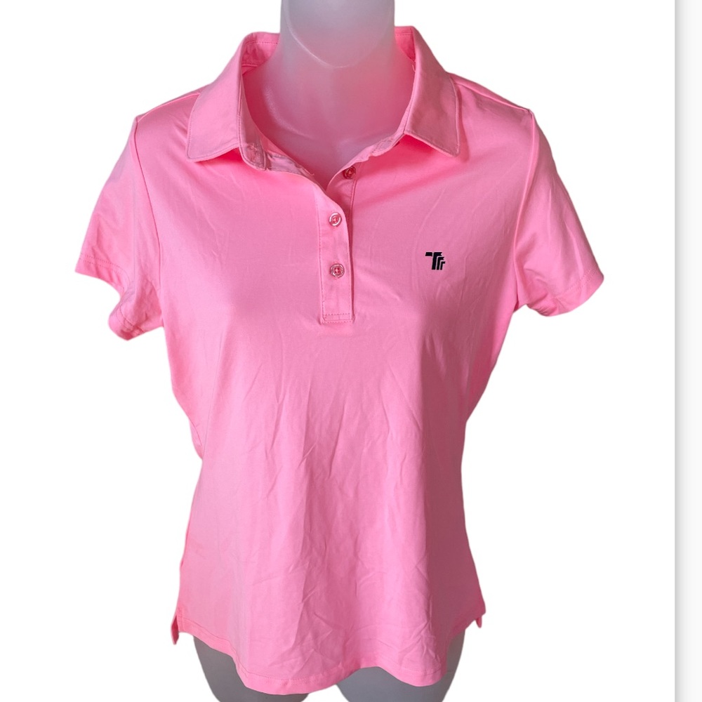 women’s athletic pink golf shirt NWT size XS TBY
